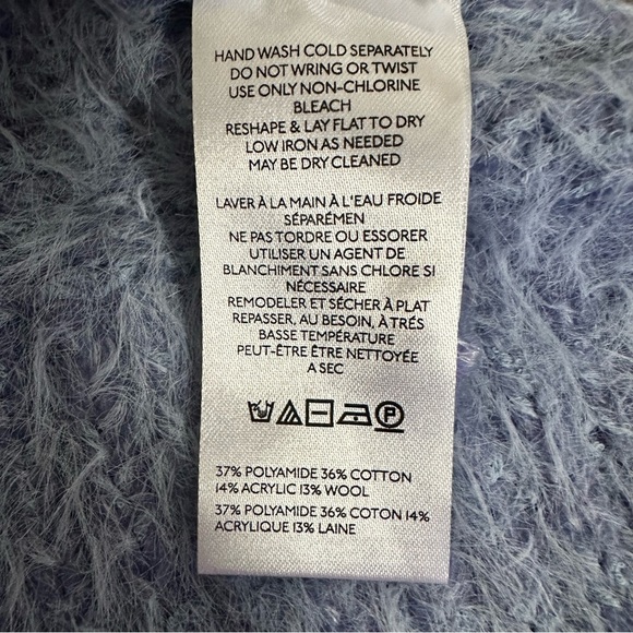 Anthropologie Pilcro Mock-Neck Short Sleeve Sweater Stripes Size Medium NWT - Picture 13 of 14